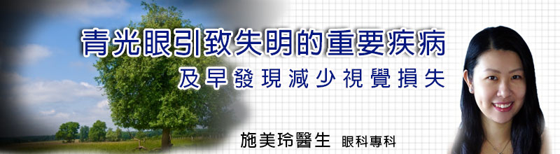 青光眼引致失明的重要疾病
及早發現減少視覺損